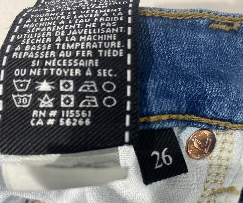 7 For All Mankind Jeans Womens Size 26 High Waist Ankle Gwenevere RN115561 Whisk gallery