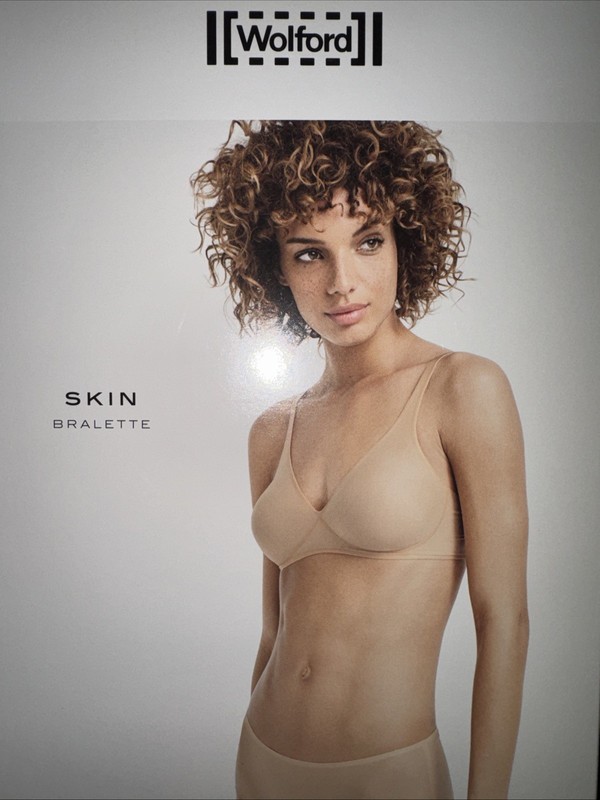 Wolford Skin Bralette Size: 40 USA 10 Color: Black 69837