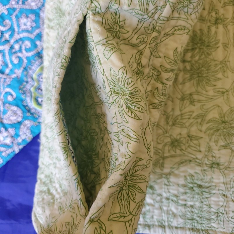NWOT Patty Kim Reversible Jacket Sm Quilted Cotton Pockets Shell Buttons Damask gallery