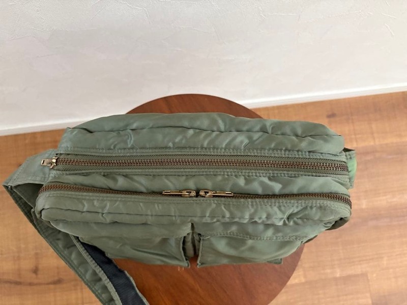 PORTER Yoshida TANKER Shoulder CrossbodyBag sage green Made in Japan Authentic gallery