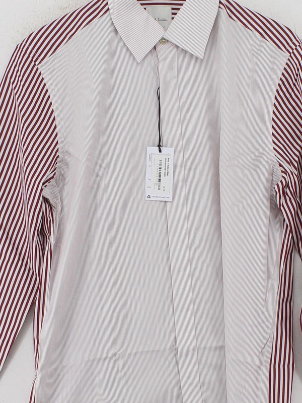 Paul Smith Men's Shirt Collar: 15.5 in Red 100% Cotton Basic New with tags gallery
