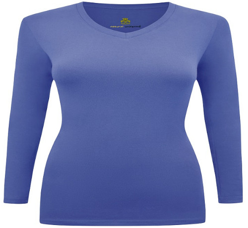 Natural Uniforms Women's Under Scrub Tee V-Neck Long Sleeve T-Shirt Top 7170 gallery