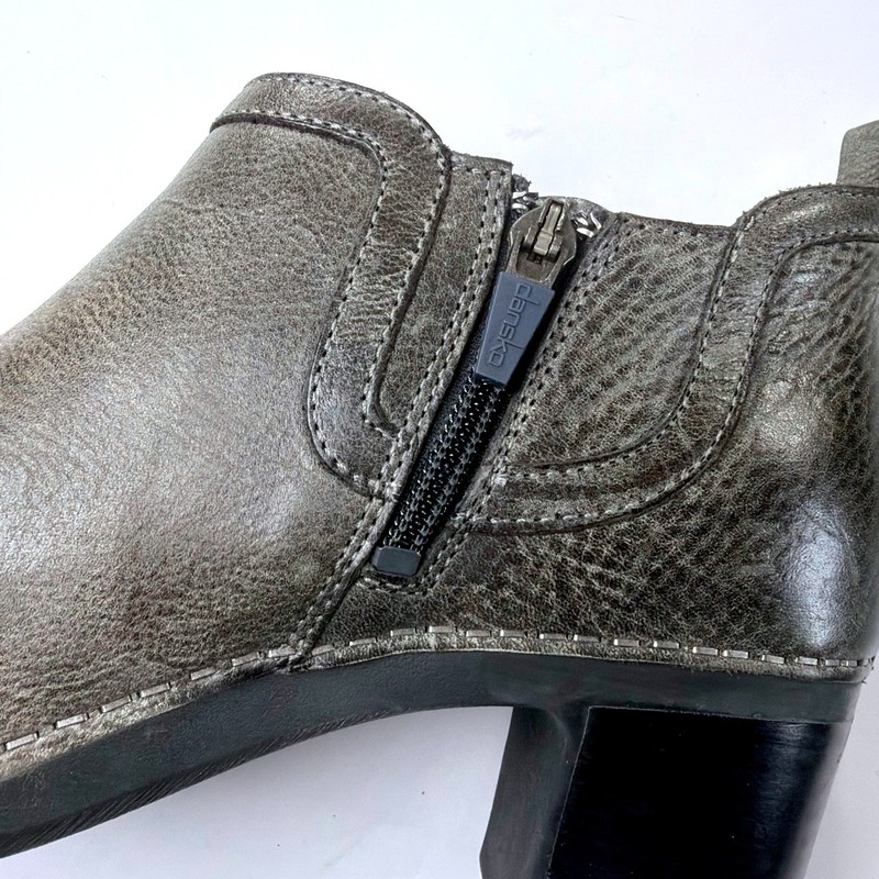 Dansko Harlene Ankle Boot Size 38/7.5-8 Waxy Charcoal Distressed Leather Chelsea gallery