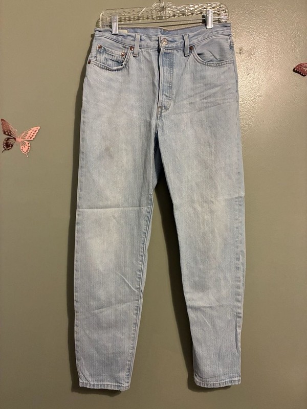 Levi’s Premium 501 Original Fit Straight-Leg Jeans in Light Wash