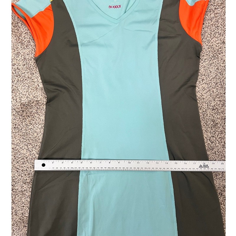 Title Nine Womens M Athleisure Outdoors Artsy Y2K Colorblock Regulator Dress gallery