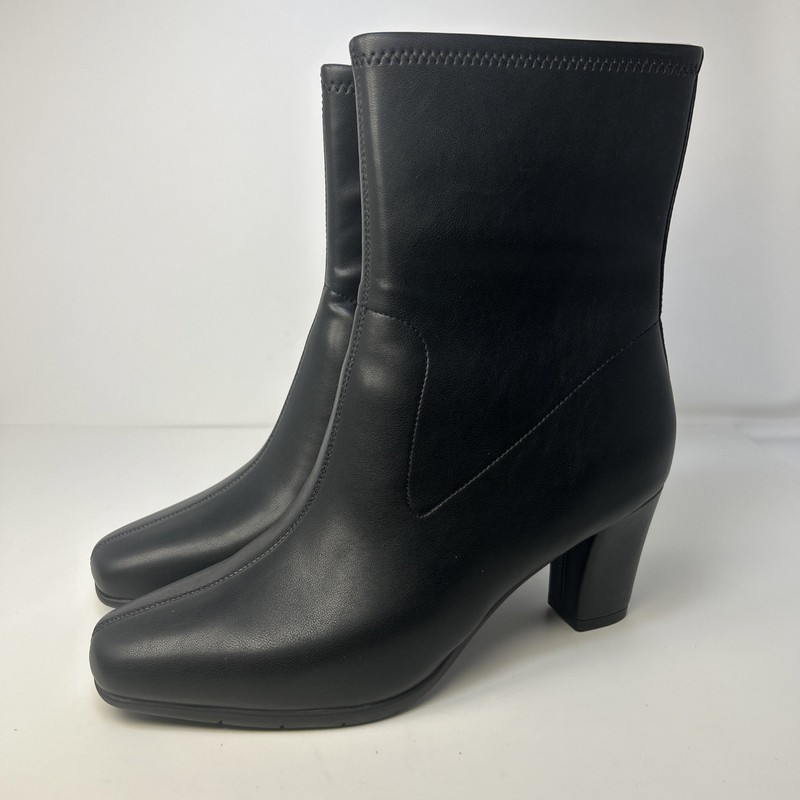 Aerosoles Miley Black Mid-Calf Ankle Booties Boots Size 9 Wide 9W NIB