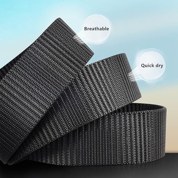 Men's Plastic Cam Buckle Nylon Canvas Tactical Waistband Webbing Military Belt gallery