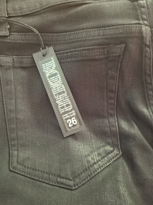 Joes Womens 26 Ainsley Slim Skinny Jeans Metallic Stretch Pockets Mid Rise Denim gallery