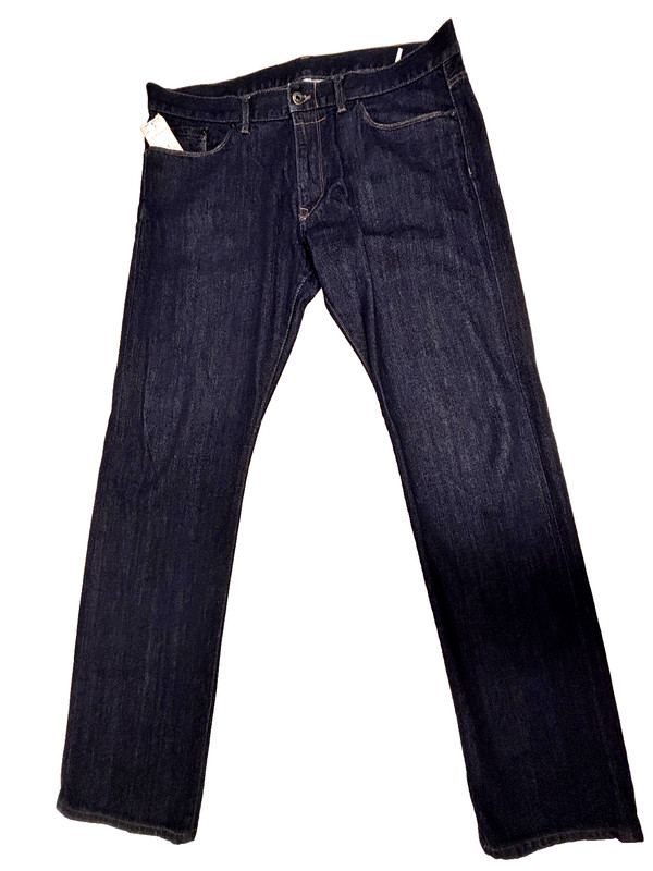 MONCLER Denim 5 Pocket Jeans Blue Men’s 36×32 Dark Wash 36 Made in Romania