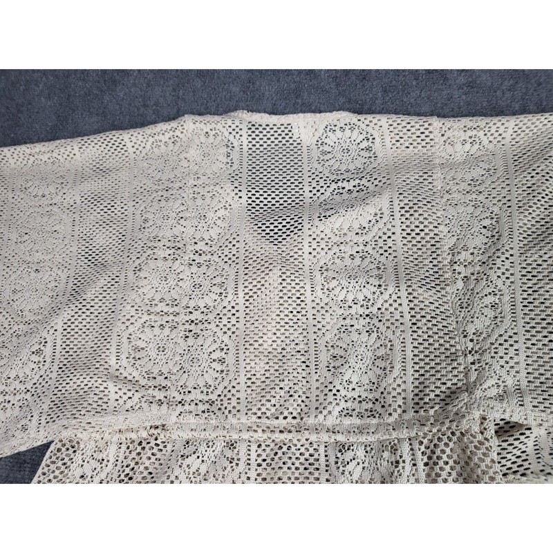 Ava James Crochet Swim Suit Cover Up Women Sz S White Travel Island Beachwear gallery