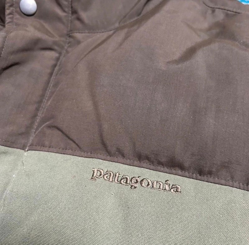 Patagonia Men's Bivy Down Jacket Ash Tan Olive Green Brown Puffer gallery