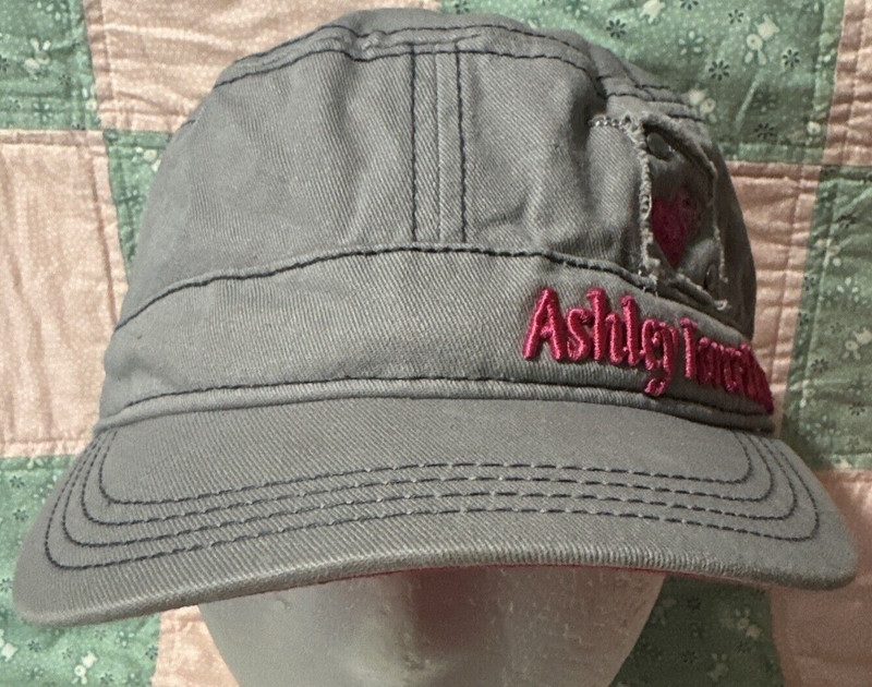 Main Gate Army Cap Womens Gray Solid Canvas Lined Strapback Ashley Force Hood gallery
