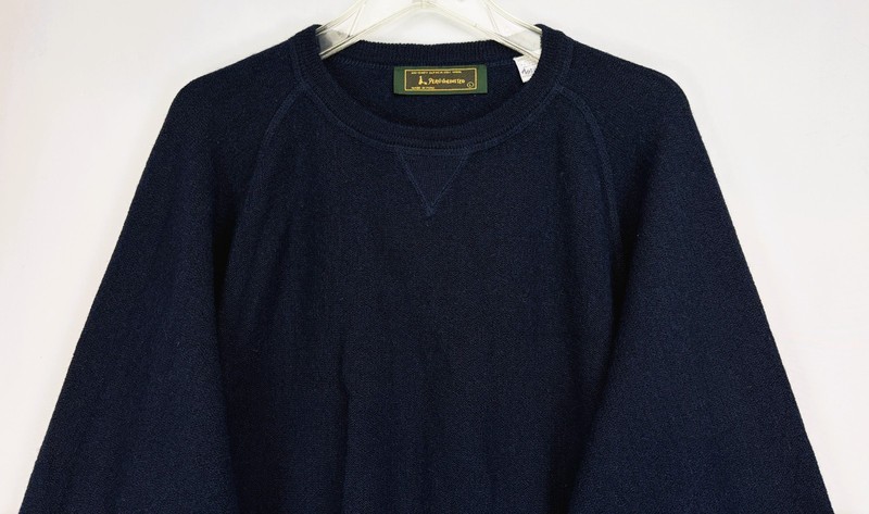 Peru Unlimited Men Large Baby Alpaca Wool Blend Crewneck Sweater Navy Blue L gallery