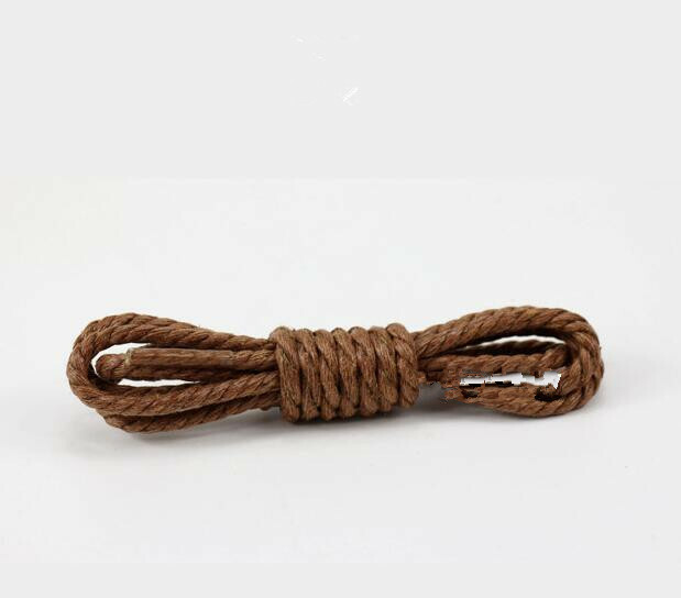 1 pair Three Strands Waxed Shoelaces Leather Shoe String Weave shoelace rope gallery