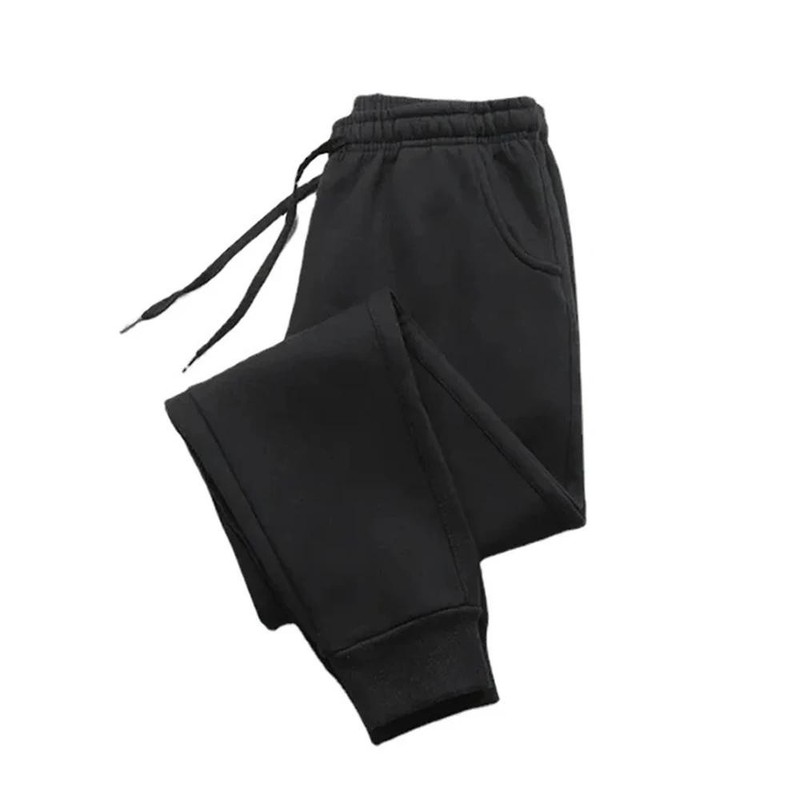 Men's Casual Pants Autumn Winter Fleece Sweatpants Men Running Jogger Sports gallery