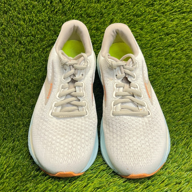 Brooks Glycerin 21 Womens Size 7D Beige Blue Walking Running Shoes Sneakers gallery