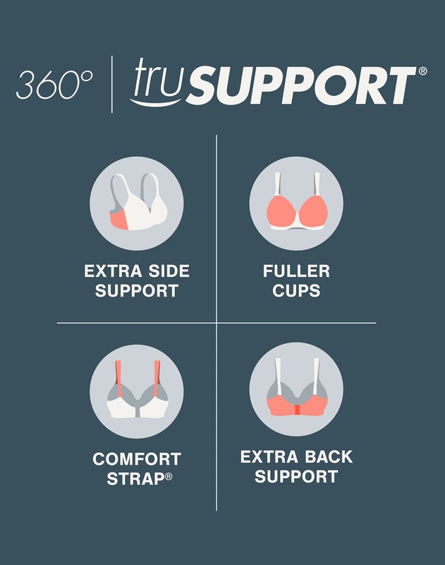 Playtex Secrets Perfectly Smooth Wireless Bra Women's gallery