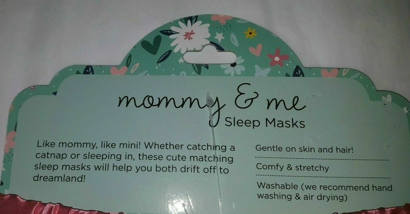 NEW BELLA BEAUTY Mommy & Me Sleep Masks Set Mama Bear Sleeping in Vacation Fun gallery