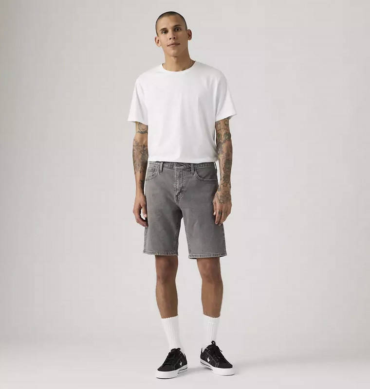 Levi's 405 Standard 10" Men's Shorts - Greyscale - Grey - Length 10 NEW gallery