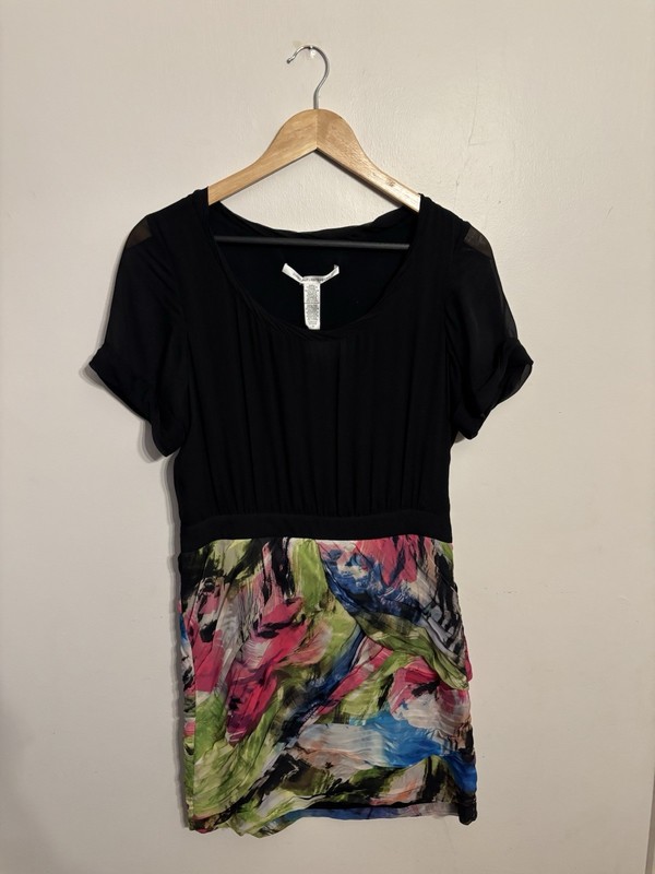 Diane von Furstenberg Women’s Garnier Silk Dress Storm Rose Size 10 New $345 Y2K