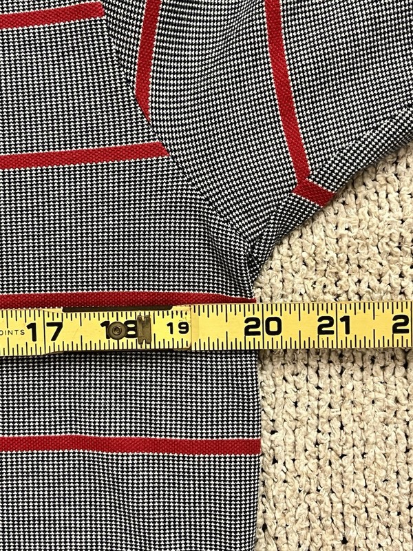 Polo Golf Ralph Lauren Mens S Vtg 90s Y2K Houndstooth Check Shirt Red/White/Blue gallery