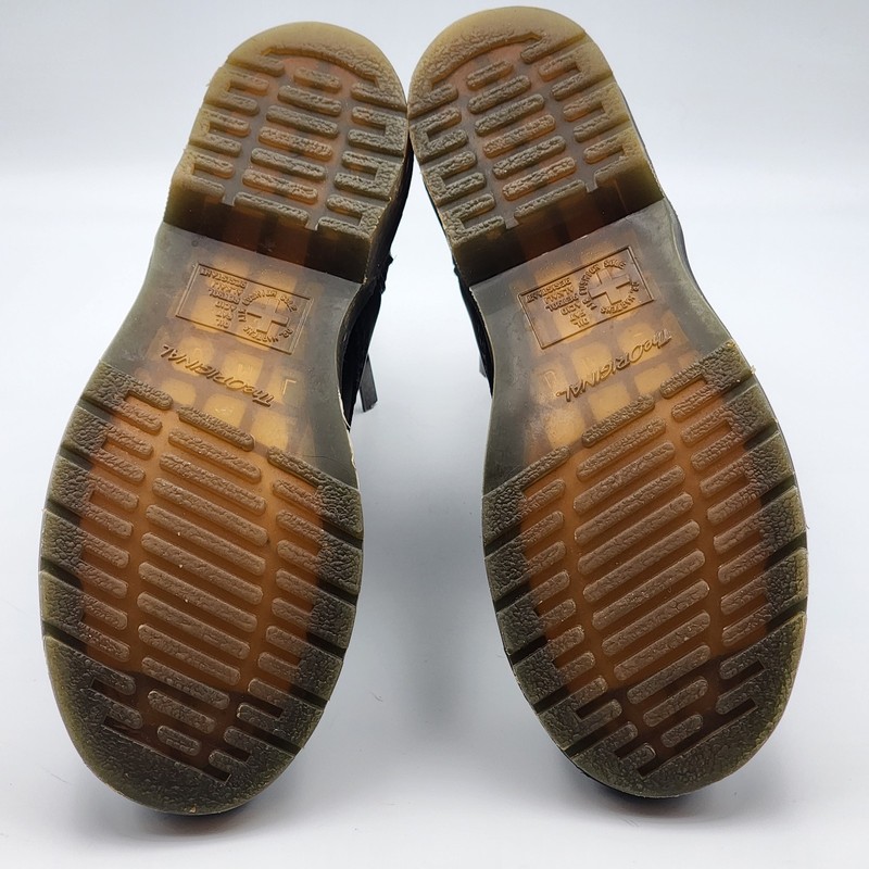 Dr. Martens 1460 Pascal Nappa Zipper Boots Women's US 8 Black Lace Up/Zip gallery