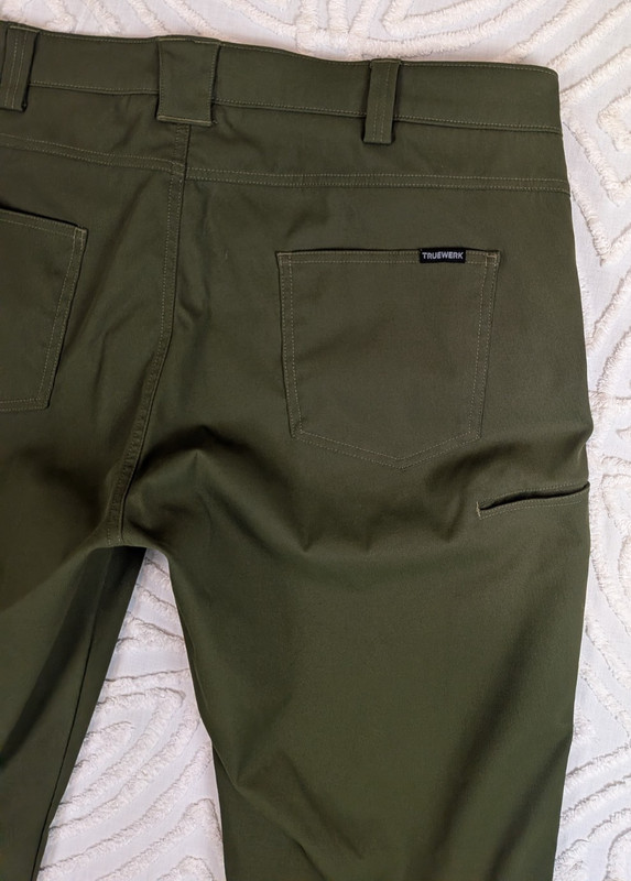 Truewerk EDO Werkpant Men's 40x33 Green Pants Technical Performance Work 40 Long gallery