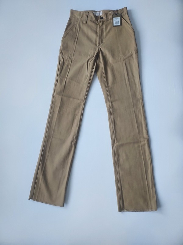 Filson Fenimore Cotton Twill Pants Sz 28 Unhemmed Warm Khaki 1101726 MADE IN USA