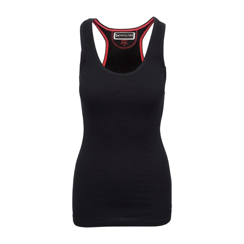 WE ALL RIDE WOMENS SUMMER TANK BLACK
