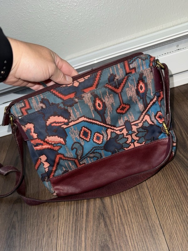 FOSSIL Jenna Florals Graphic Prints Coated Canvas Crossbody Bag gallery