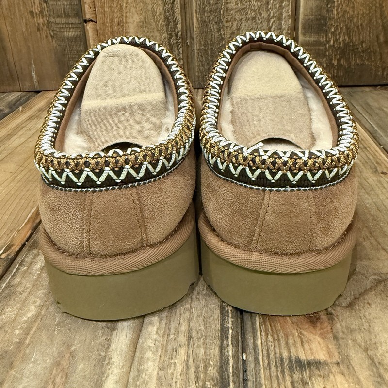UGG TASMAN SLIPPER WOMENS US 8 CHESTNUT SUEDE/ WOOL SLIP-ON SHOE gallery