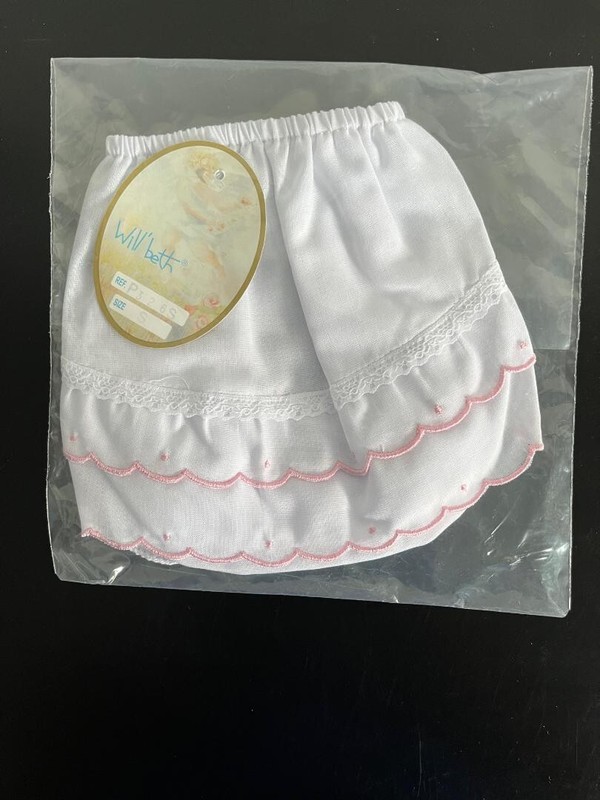WILLBETH PINK SCALLOP DIAPER COVER ( PANT )