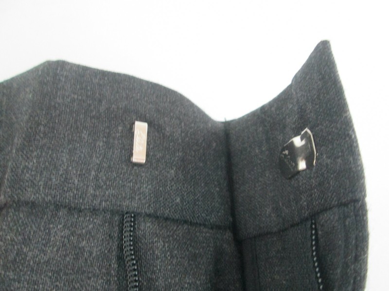 Men Pants dress Gray 28 30 32 34 36 38 40 50 unhem flat front wool NEW Edwards gallery