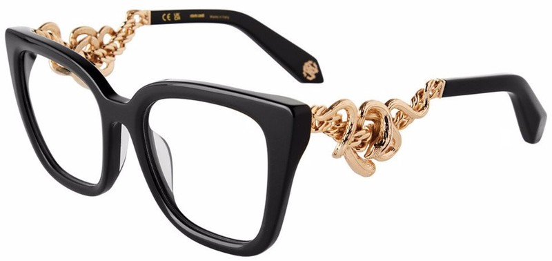 Roberto Cavalli VRC 051 M Shiny Black 0700 Size 52 Sunglasses