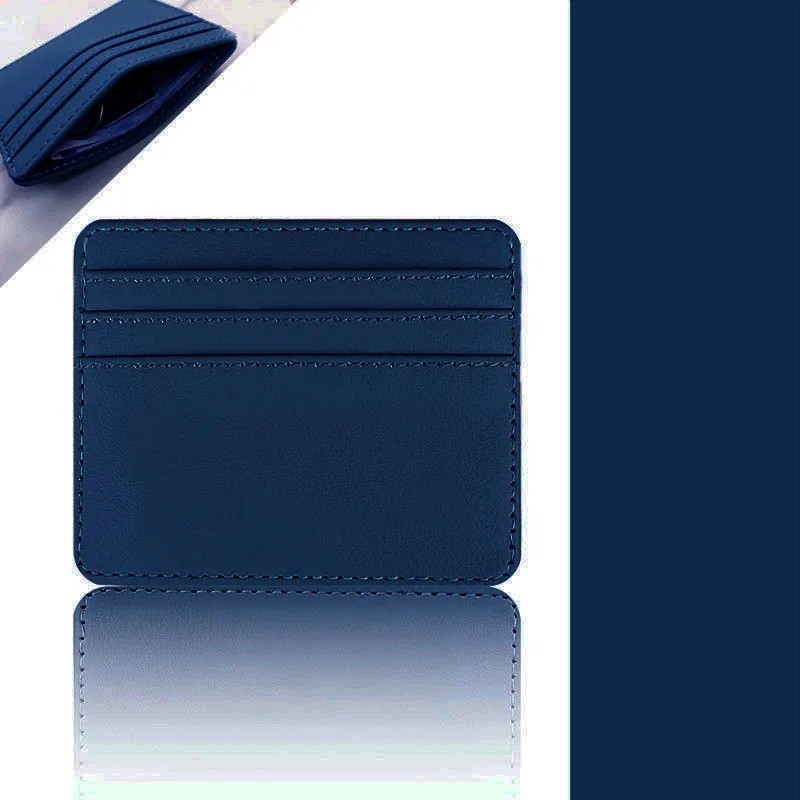 PU Leather ID Card Case - Slim Multi-Slot Holder for Bank/Credit Cards gallery