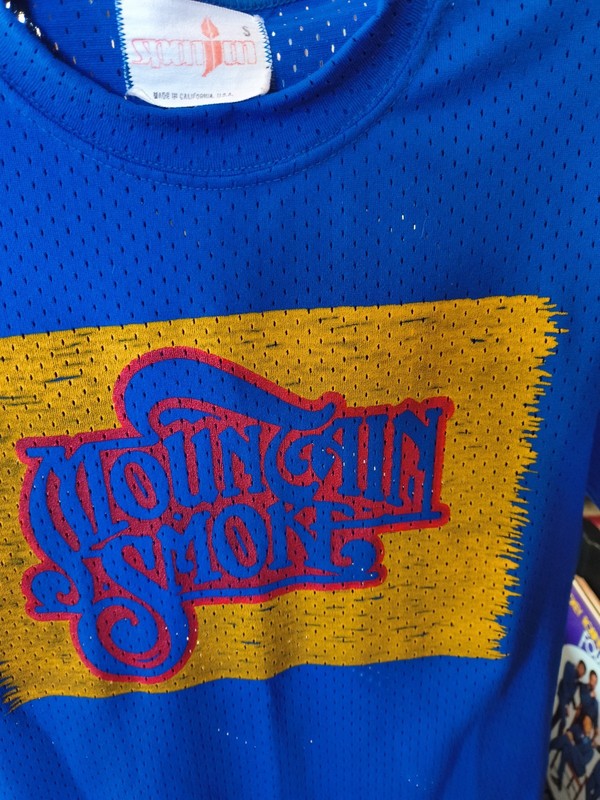 Vintage 1970s Mountain Smoke Bluegrass Band Mesh Jersey Shirt Vince Gill Sun Sun