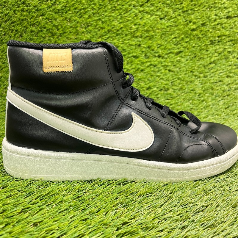 Nike Court Royale 2 Mid Mens Size 8.5 Black White Gold Athletic Shoes Sneakers