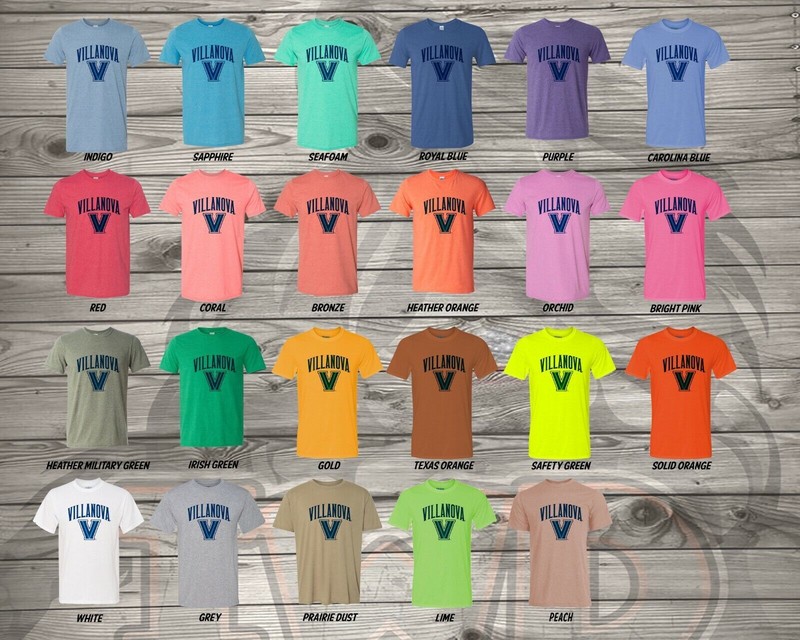 Villanova University - V Logo (Ships within 24 hours) Unisex t shirt. Ultra Soft gallery