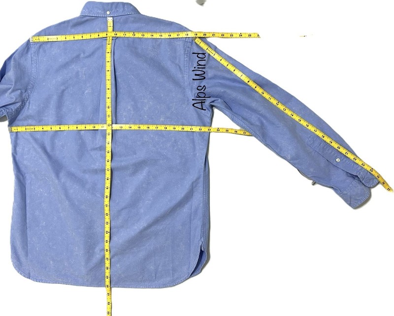 Polo Ralph Lauren Mens Classic Fit Garment Dyed Oxford Sport Shirt Blue (L) $168 gallery