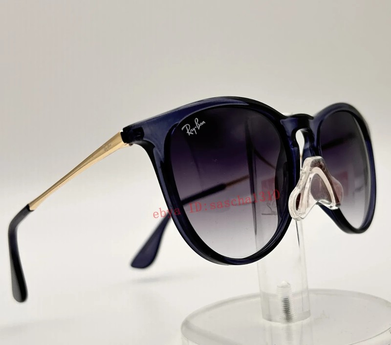 Ray-Ban Erika Sunglasses RB4171 Blue Frame Grey Lenses Unisex UV400 54mm gallery