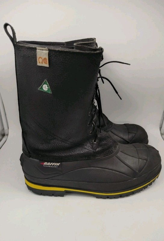 Baffin Technology Insulated Warm Snow Boots Safety Toe/ EH Men’s Black Sz 13