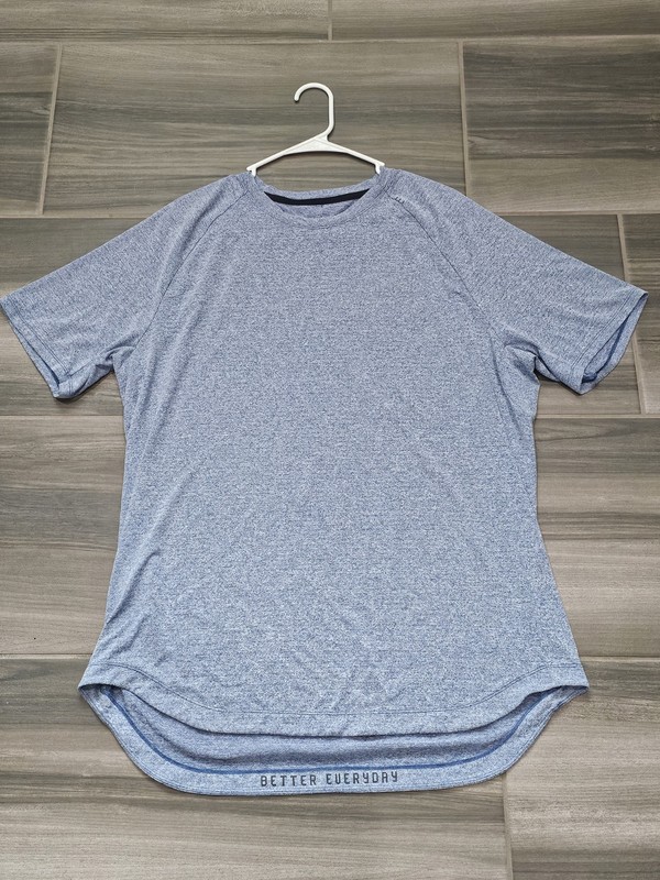 Lululemon Better Every Day Shirt Mens Large Blue Athletic Running Performance
