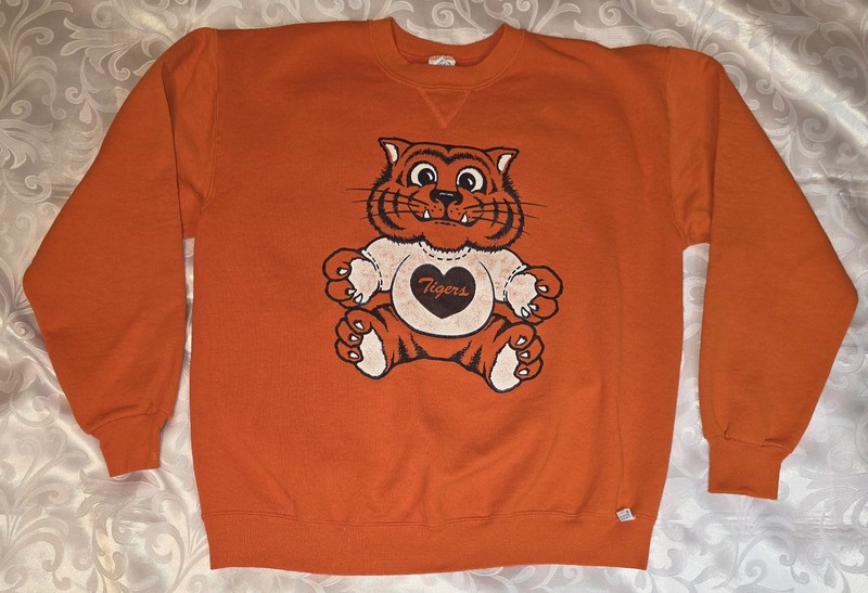 Vintage 90s Auburn Tigers Baby Russell Athletics Sweatshirt Large College Sports