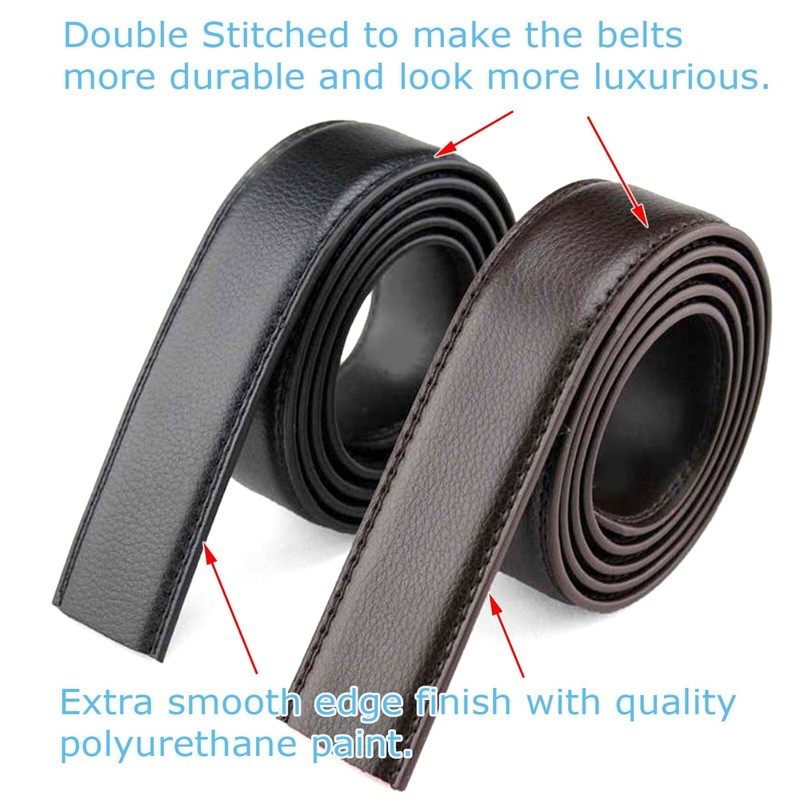 Men's Automatic Click Lock Buckle Waist Strap Dress Comfort Jean Belt Casual gallery