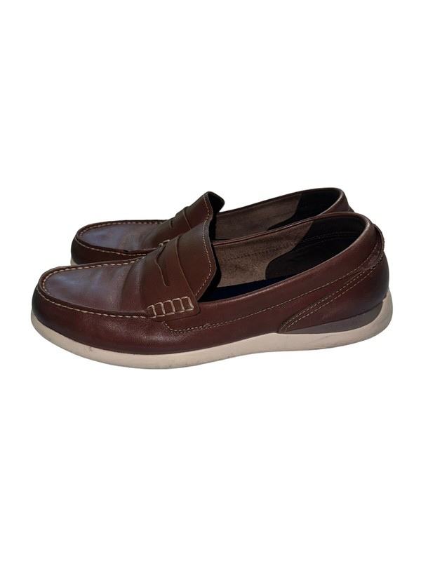 Cole Haan Size 12M Grand Atlantic C33028 Brown Penny Loafer Shoes Men gallery