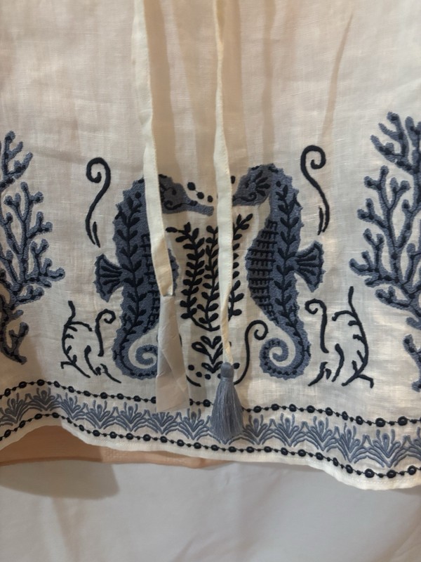 Spartina 449 Hamilton Embroidered Sea Life Wynona Dress NWT Size XL gallery
