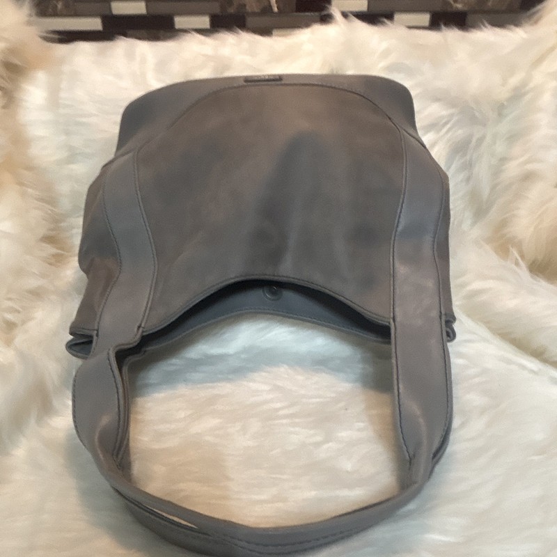 Relic Gray Hobo Shoulder Bag Magnetic Snap & Zip Closure Lined Outer Pockets gallery