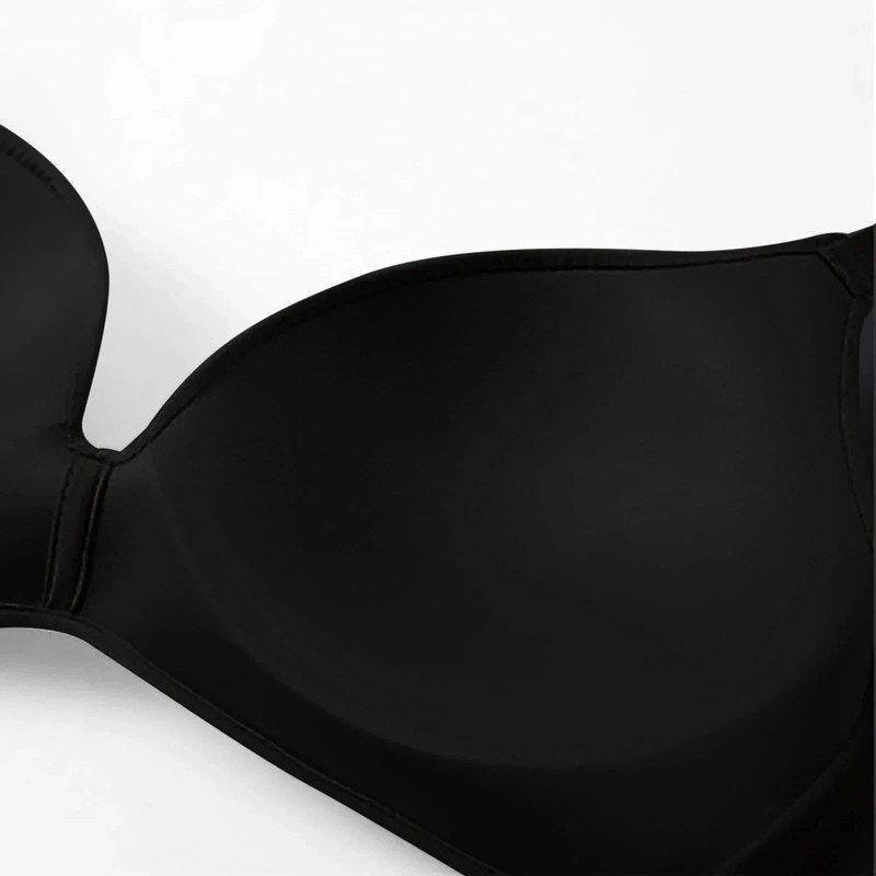 Women Seamless Wireless Lightly Lined Soft Breathable, Size Large 34/75 Black gallery