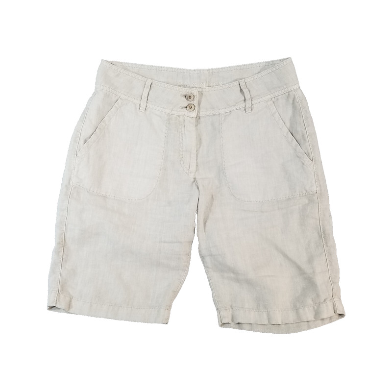 Escales Paris Shorts women’s 38/8 linen luxury outdoor beach retro preppy