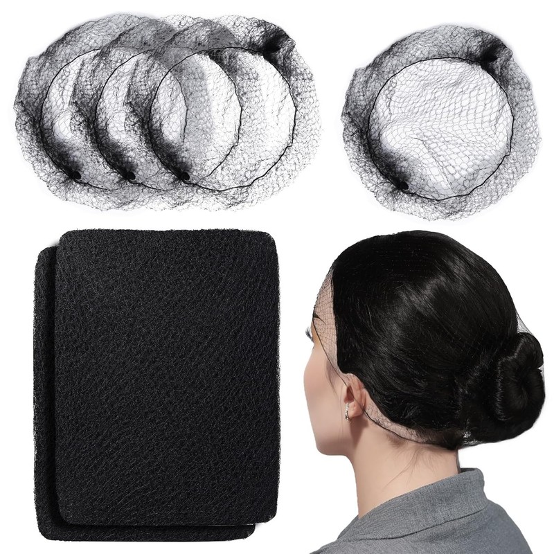 60Pcs Blonde Hair Net 24″ Invisible Hair Nets for Women and Men – Perfect fo…